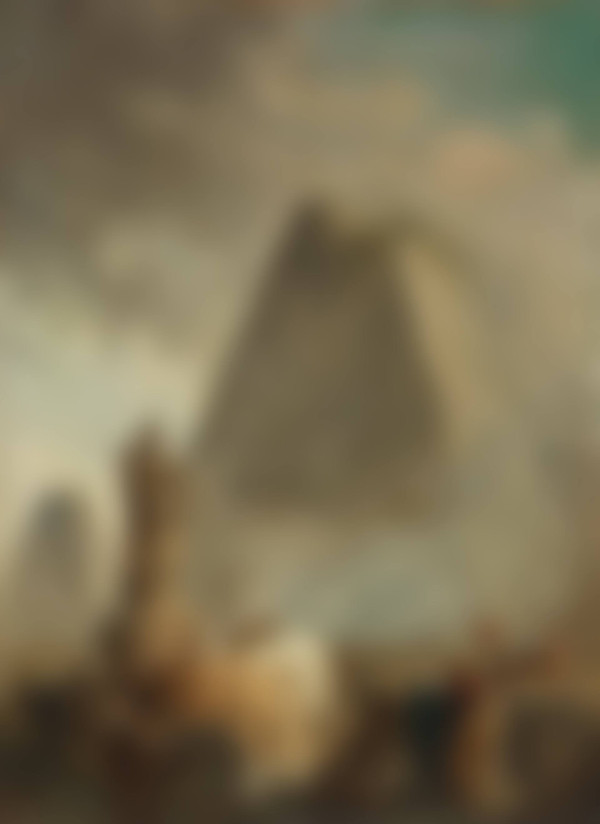 Banditti by a fountain with a statue of abundance, two pyramids beyond (preview)