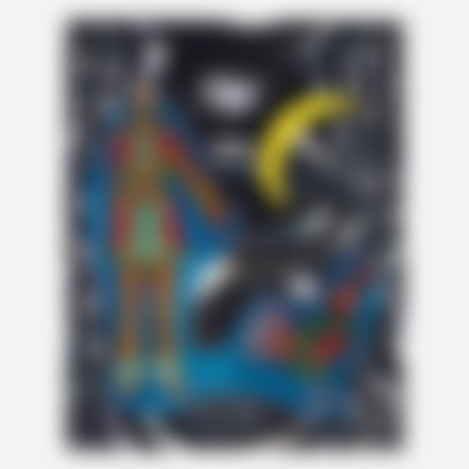 St. Marks (Man Walking a Rooster by a Crested Moon) (preview)