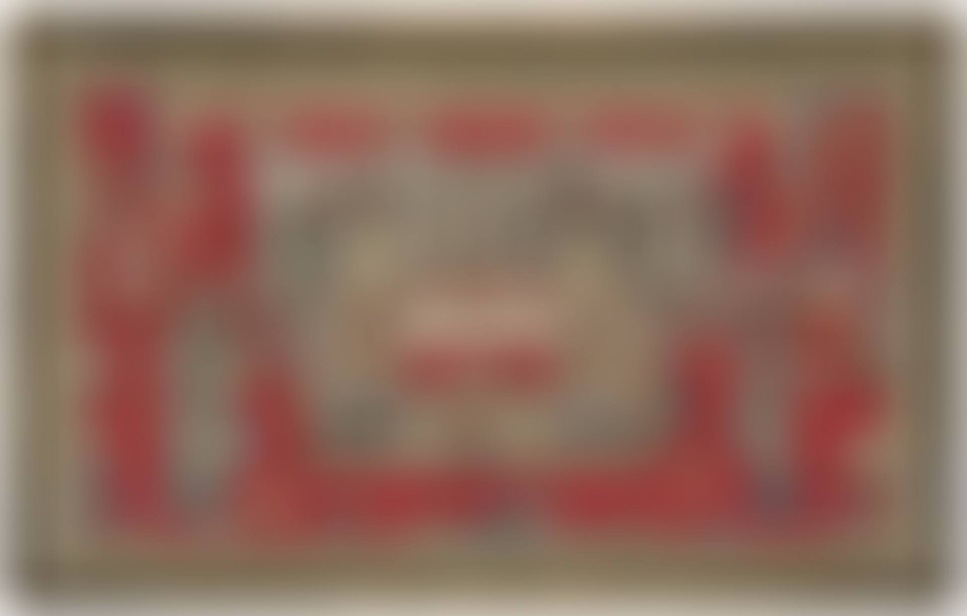 A red panel embroidered with silk (preview)