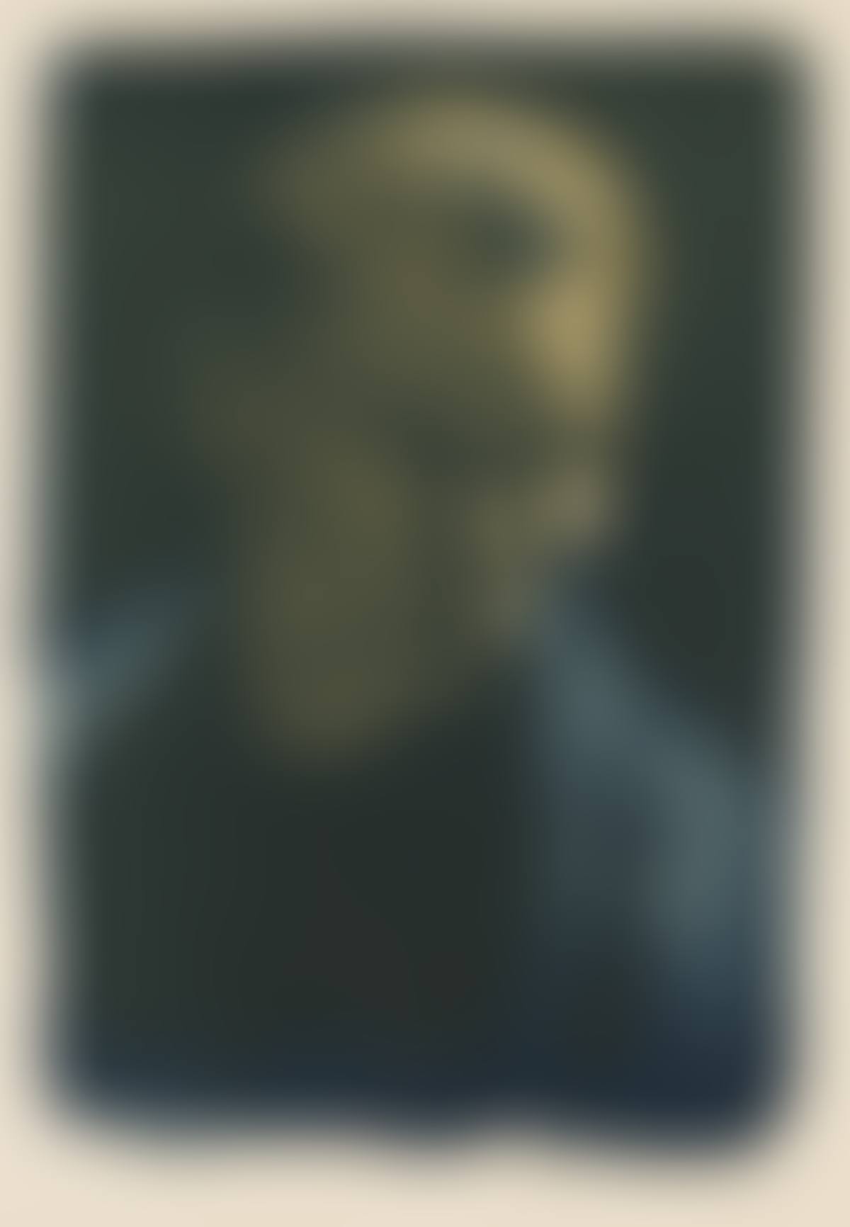 Brustbild einer Arbeiterfrau mit blauem Tuch. (preview)