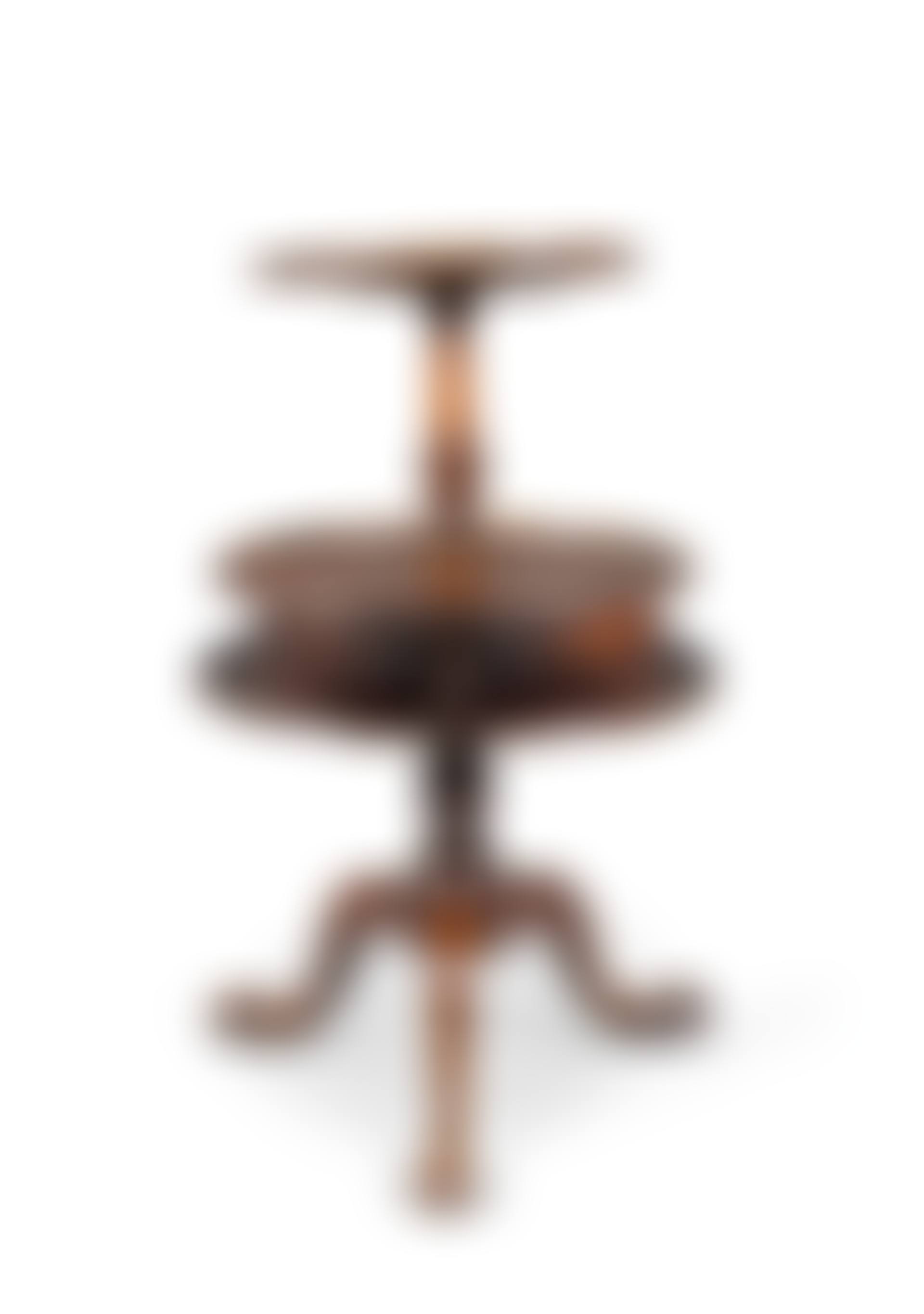 A George III mahogany three-tier dum waiter (preview)