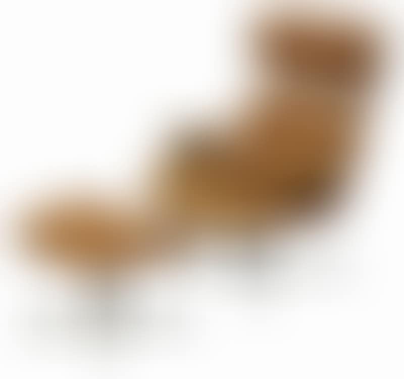 Leather Upholstered "Eames" Chair and Ottoman (preview)