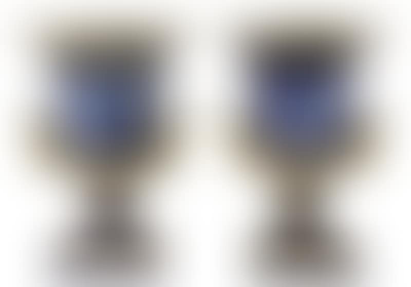 Fine Pair of Meissen Porcelain Urns (preview)