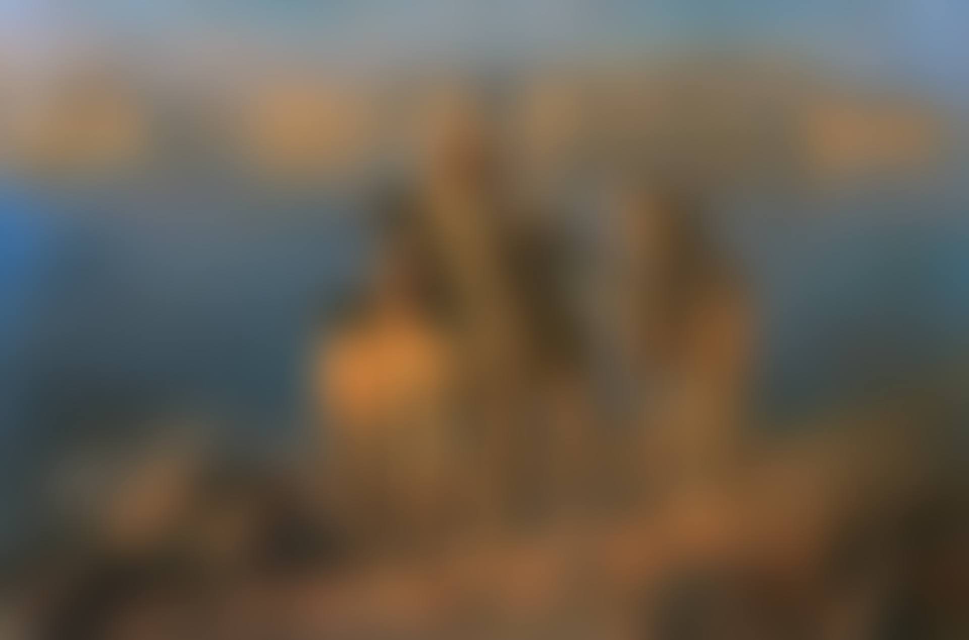 Bedouin with camels before the Temple of Philae (preview)