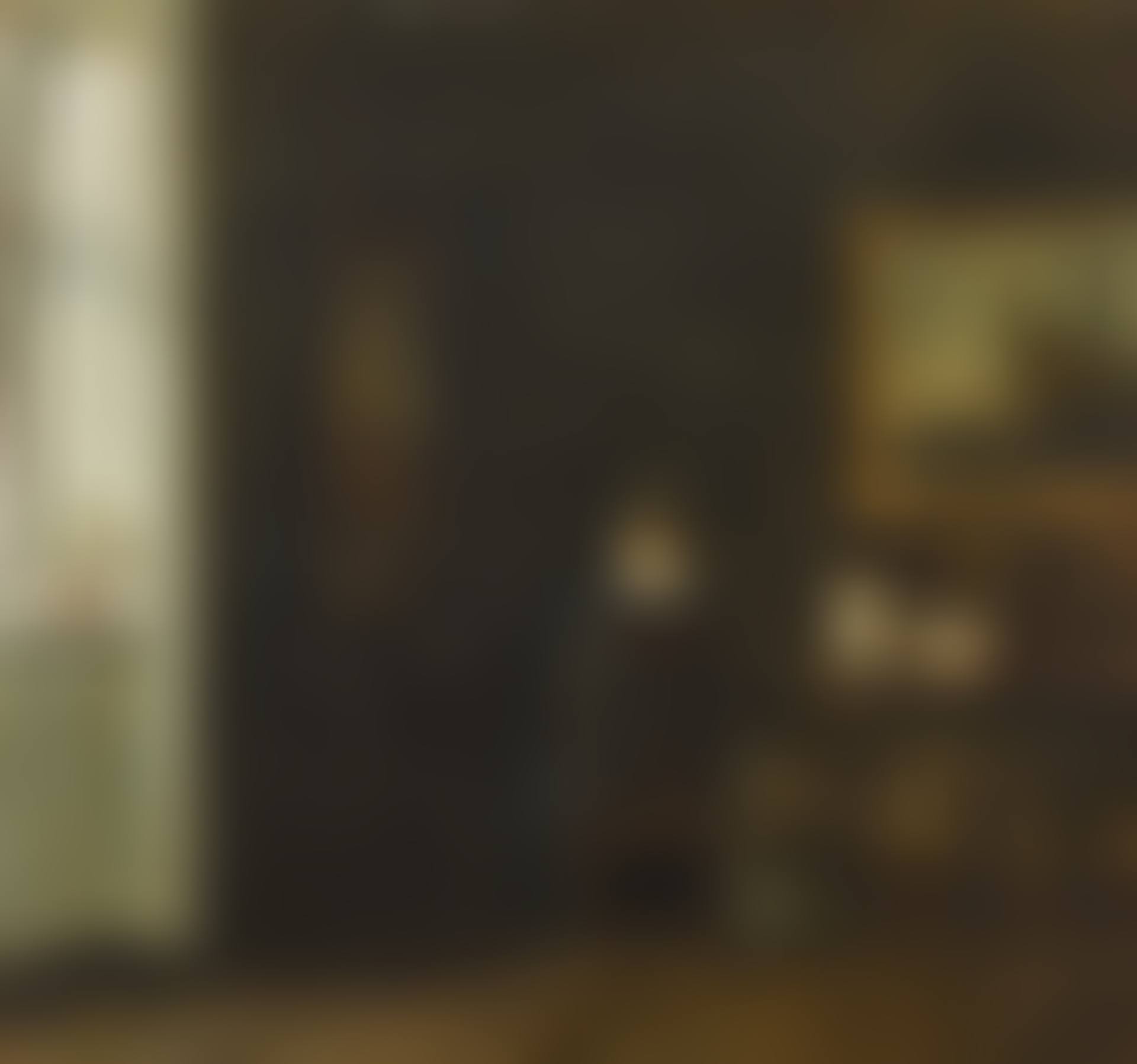 Interior with the artist"s wife Emilie Heise (preview)