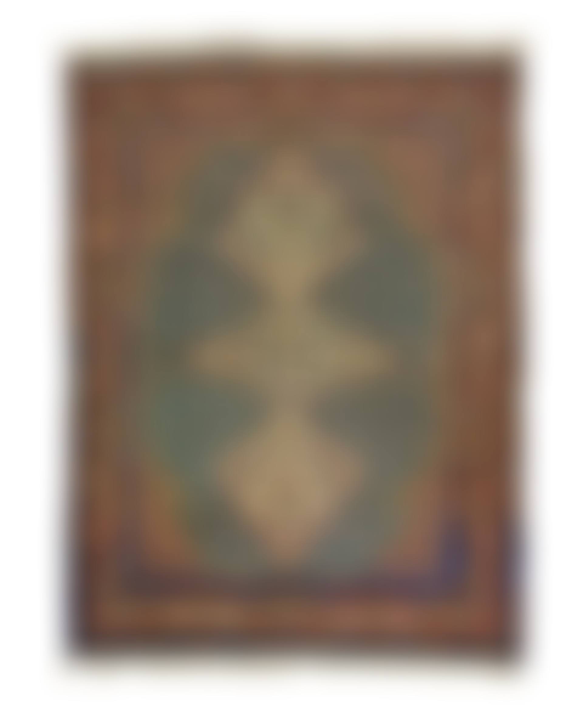 A marbadiah wool carpet with rhomboid medallion and vine motifs (preview)