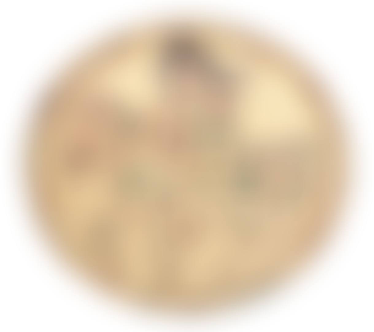 An earthenware Persian Kashan dish with sgrafitto decoration of a horse man (preview)