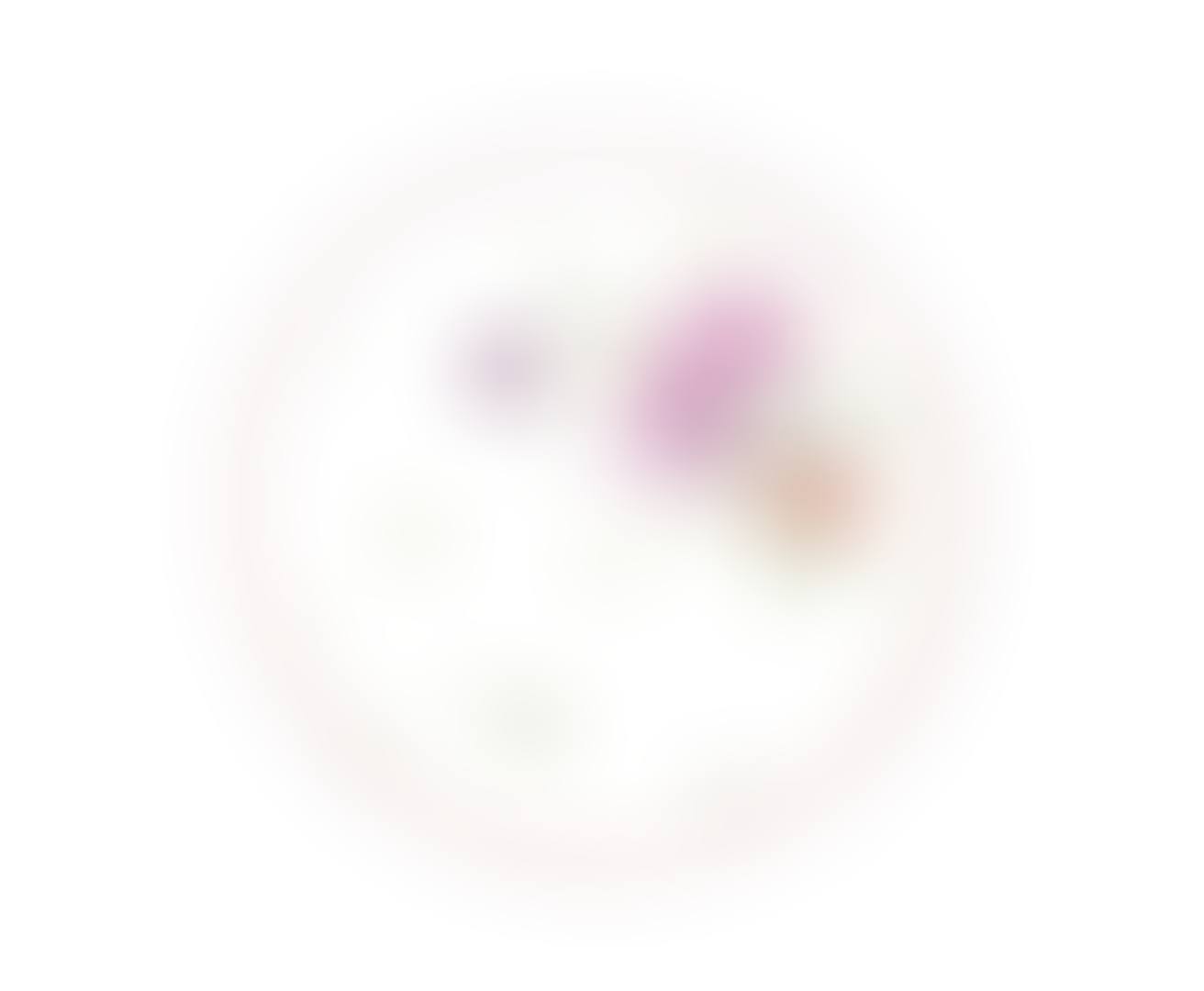 A porcelain saucer, decorated with a small bouquet of flowers (preview)