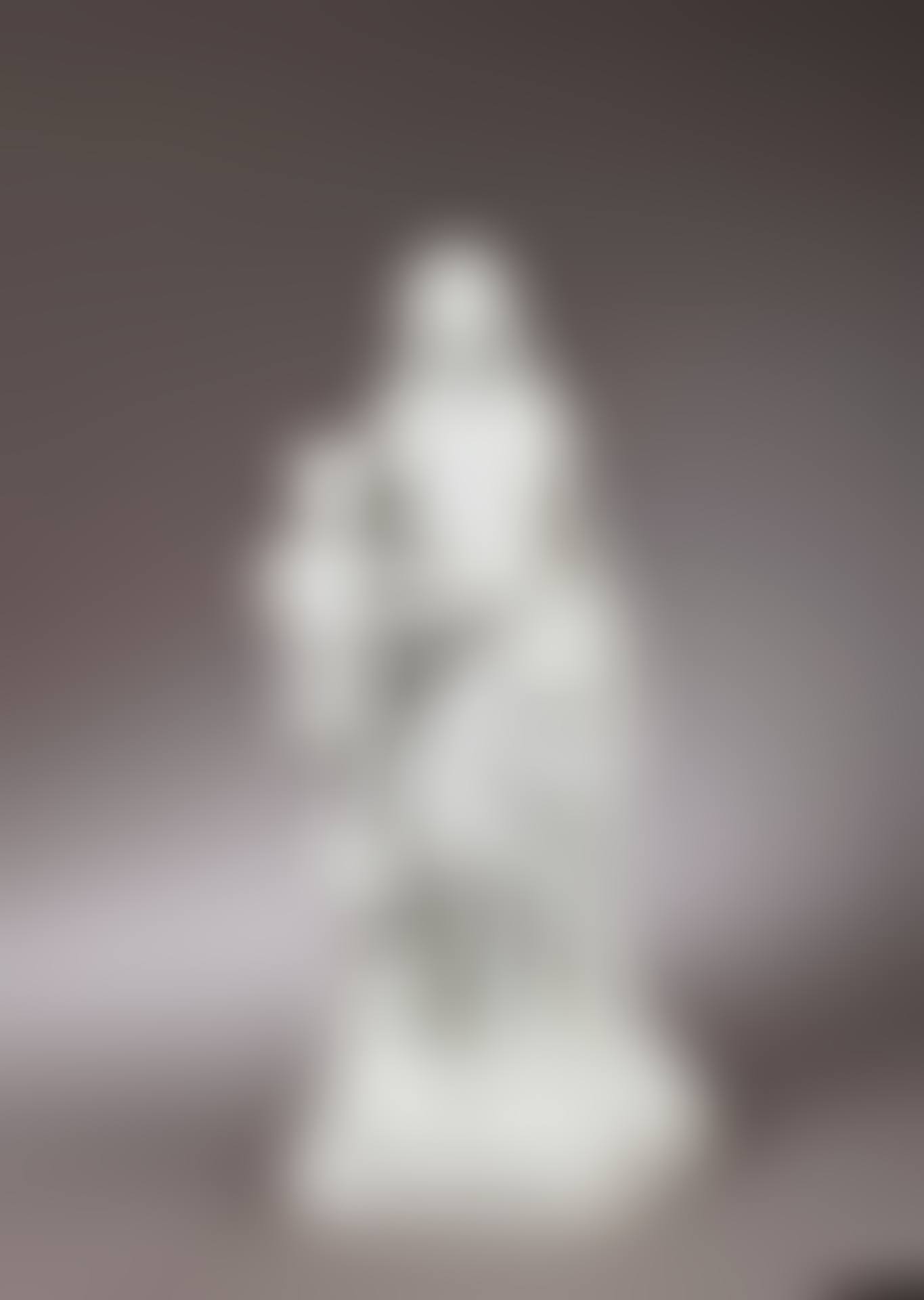 Bisque sculpture of the Virgin and Child standing on a celestial globe in clouds (preview)