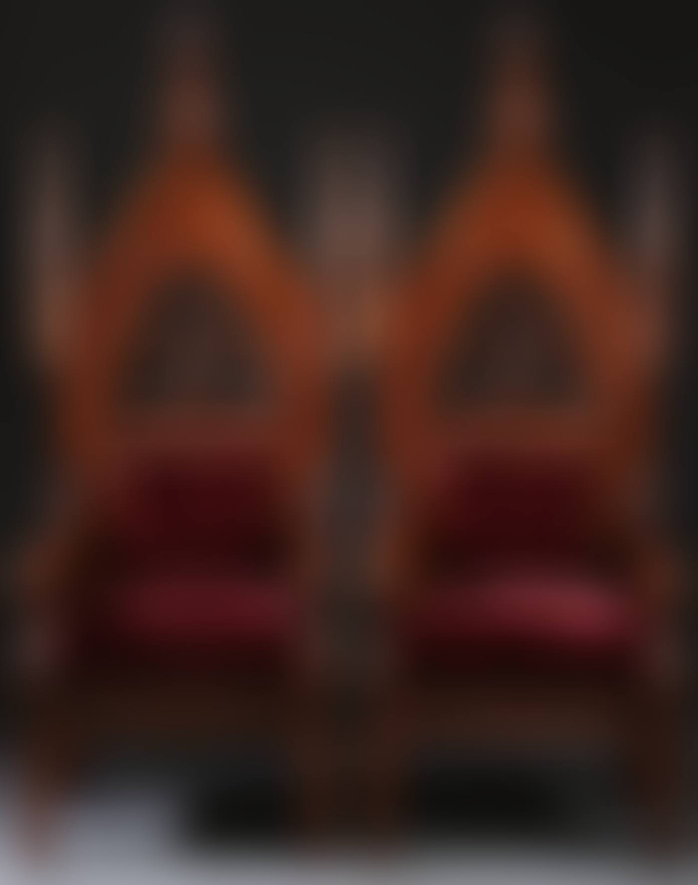 A MATCHING PAIR OF OAK NEO-GOTHIC ALTAR CHAIRS (preview)