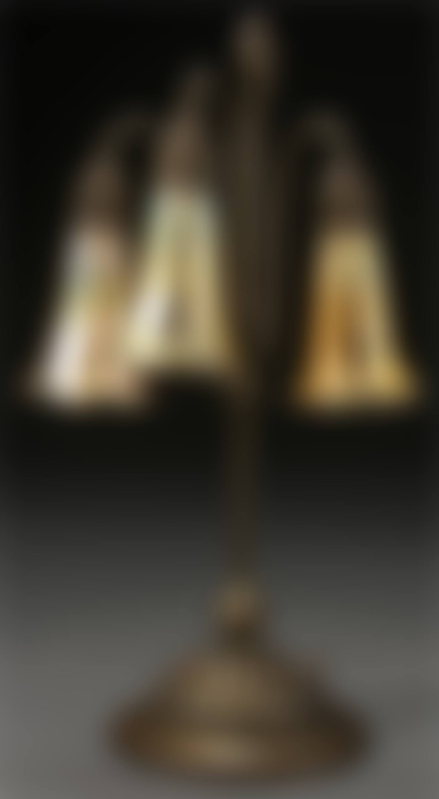 A TIFFANY STUDIOS ETCHED BRONZE AND FAVRILE GLASS LILY LAMP (preview)