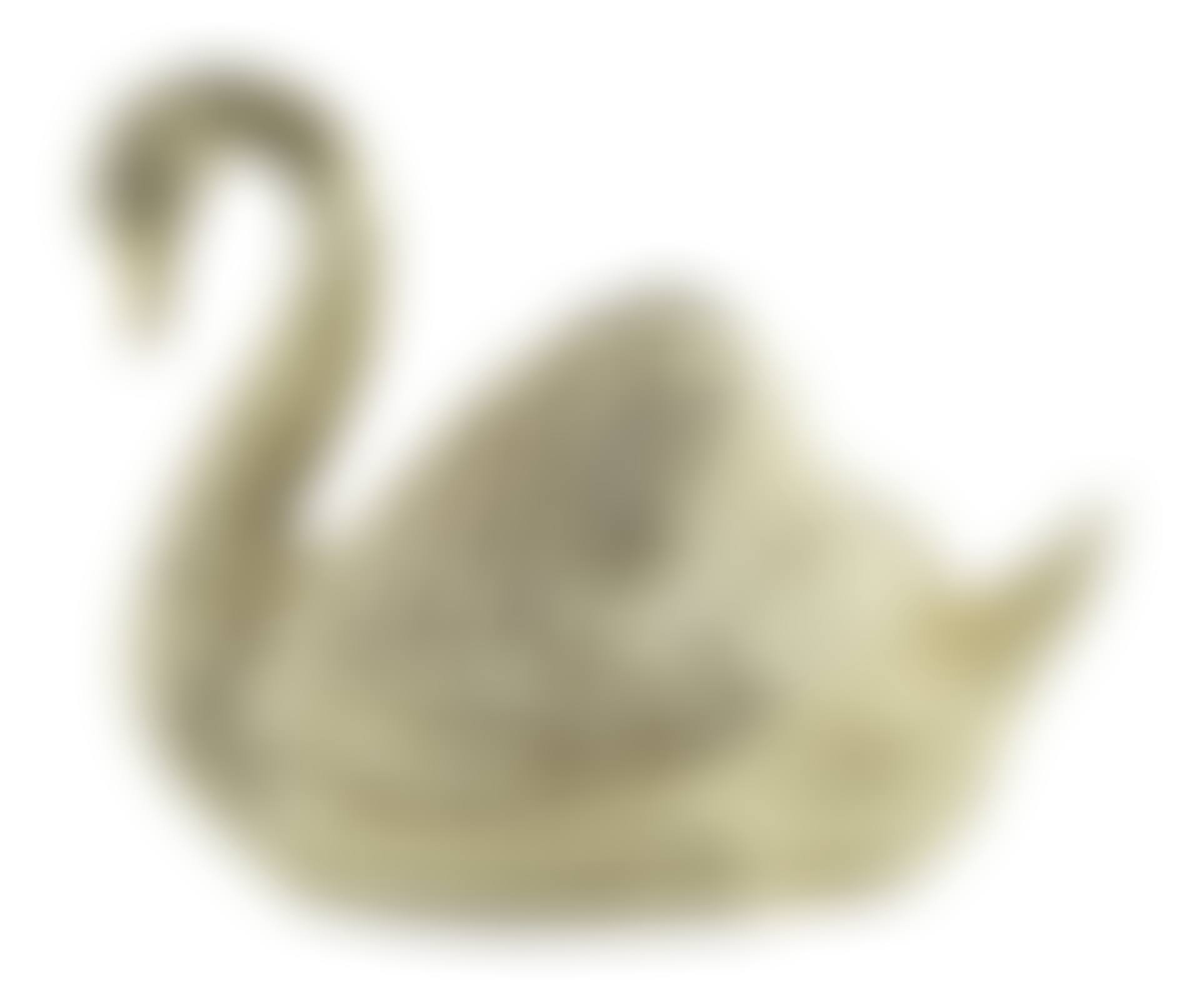 A large 1980"s textured parcel gilt silver centrepiece, modelled as a swan (preview)