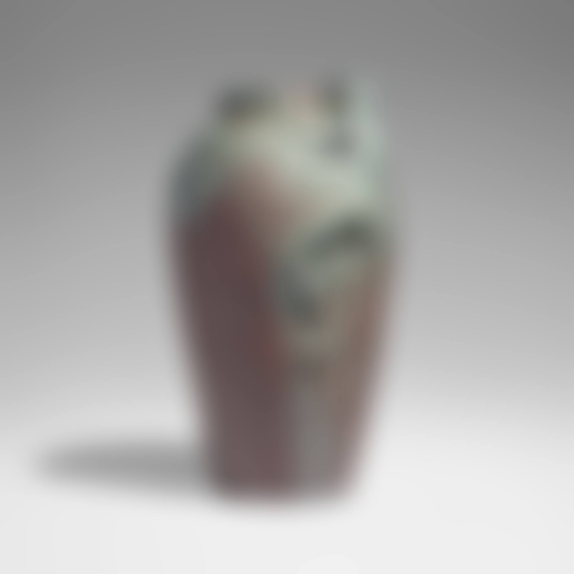 Large Fru-Russet vase with male nude climbing tree (preview)
