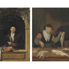 Follower of Frans van Mieris I; and Quiringh Gerritsz. van Brekelenkam 
