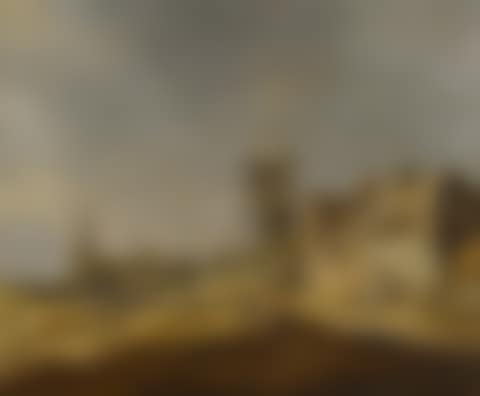 LANDSCAPE WITH A MILL AND FIGURES SEATED ON THE BANK OF A SANDY PATH (preview)