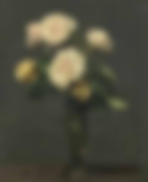 Roses thé dans une flûte à champagne (preview)