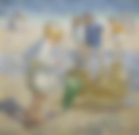 The toy boat (recto), Girls under a parasol (verso) (preview)