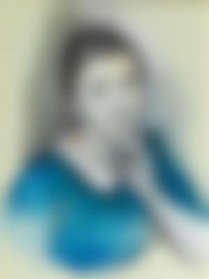 Portrait of a girl with a blue dress (preview)