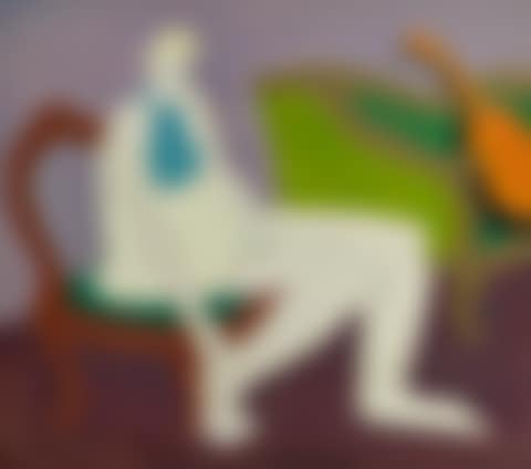 WOMAN AND ORANGE MANDOLIN (preview)