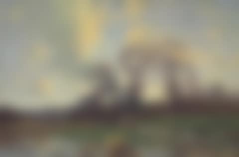 Landscape at sunset (preview)