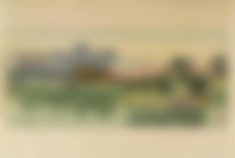The first: Haru no asa (Spring Morning)/A Garden in Okayama; The second: Kyoto sanjo ohashi (The Great Bridge of Sanjo in Kyoto)/Sanjo Bridge in Kyoto; The third: Hokuryo (preview)