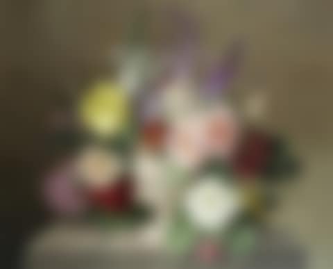 Still life of flowers in a marble vase (preview)