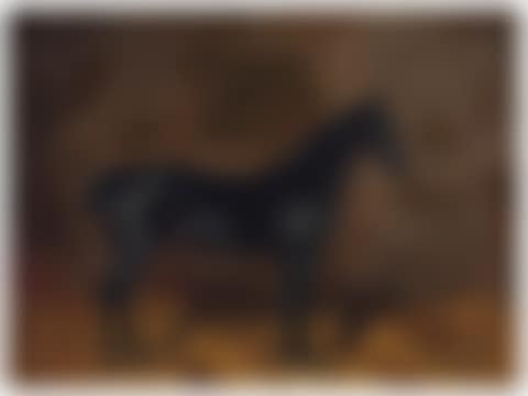 A horse in a stable; together with a companion painting by another hand (preview)