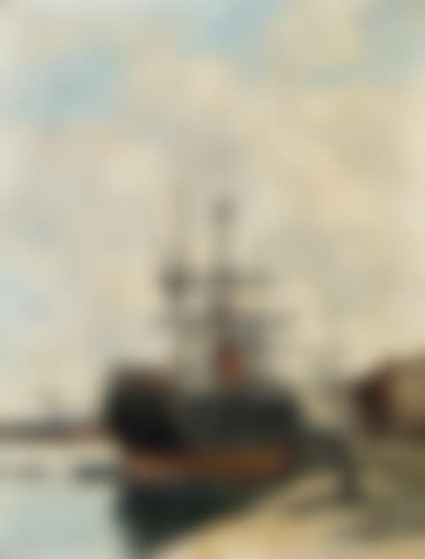 LE HAVRE. CHARGEMENT D'UN CARGO. (preview)
