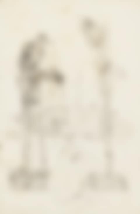 L'ANGÃLUS DE MILLET AVEC SILHOUETTE DE NAPOLÃON, ÃPREUVE D'ESSAI RECTO ET VERSO POUR UNE ILLUSTRATION POUR L'OUVRAGE DE LAUTRÃAMONT LES CHANTS DE MALDOROR (preview)