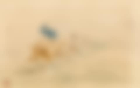 COURSE DE CHEVAUX - RECTO BABYLONE D'ALLEMAGNE (PREMIÈRE ÉTUDE POUR L'AFFICHE - DELTEIL NO. 351) - VERSO (preview)