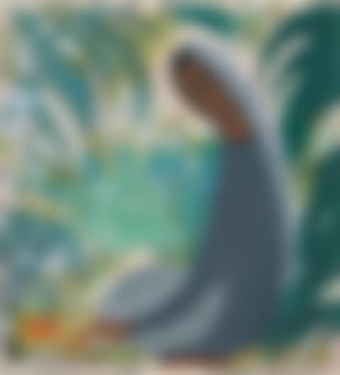 LADY RESTING IN THE GARDEN (preview)