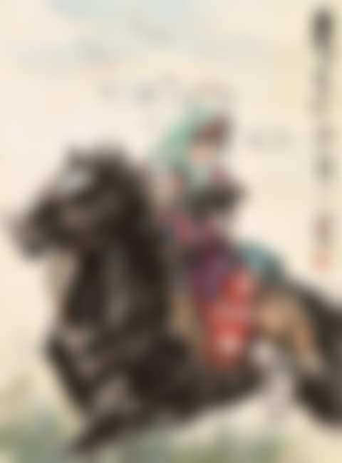 LADY RIDING HORSE (preview)