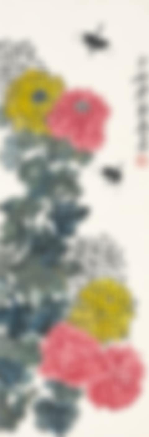 CHRYSANTHEMUMS AND DRAGONFLIES (preview)