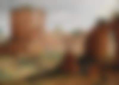 View of a town with Roman ruins and figures (preview)