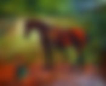 Waiting for the groom, a saddled horse (preview)