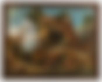 Phantastische Landschaft mit einem bäuerlichen Gehöft (preview)