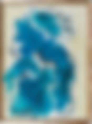 Abstract blue figure with black lines (preview)
