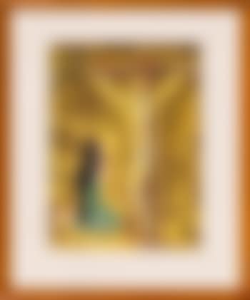 A woman at the foot of the crucified Christ (preview)