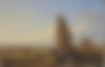 Vue de la campagne romaine avec l'aqueduc Claudien, une vue de Rome à l'arrière-plan (preview)
