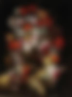 A still life of roses, tulips, lilies and fruit (preview)