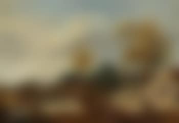 A village landscape with travellers (preview)