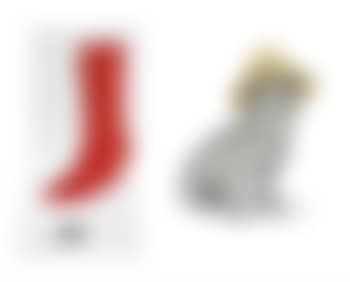 Two sculptures of a bulldog and a cowboy boot (preview)