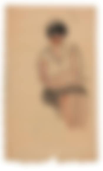 Portrait d'une femme à la blouse blanche (preview)