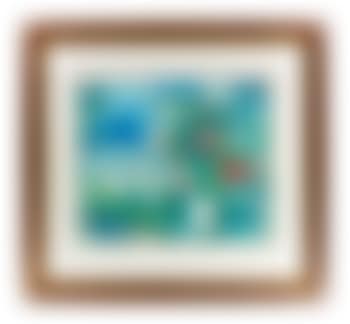 Landscape with flowers and loving couple (preview)