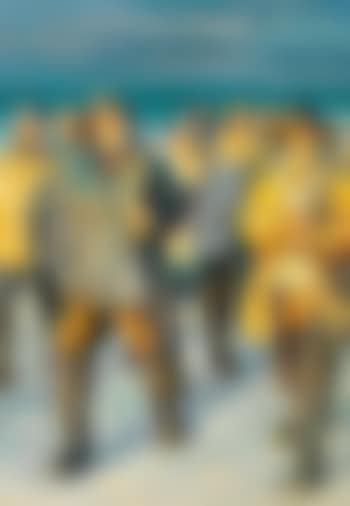 Fiskere vender hjem fra Nordstranden. Aftensol (preview)