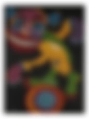 Whimsical composition of a monkey on a unicycle (preview)