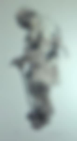 Old farmer with stick at a funeral (preview)