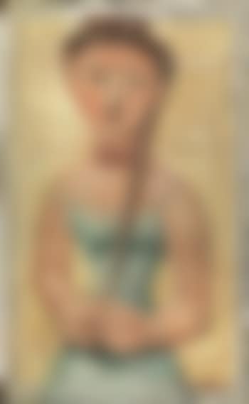 Donna che si fa la treccia (preview)