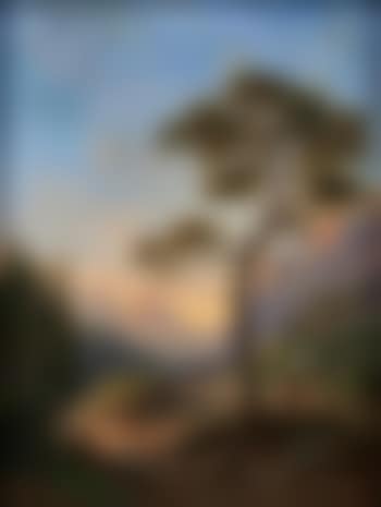 Mountain path with figures (preview)