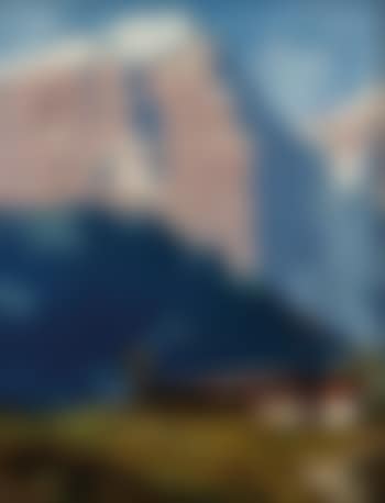 Gehöft in einer Hochgebirgslandschaft (preview)